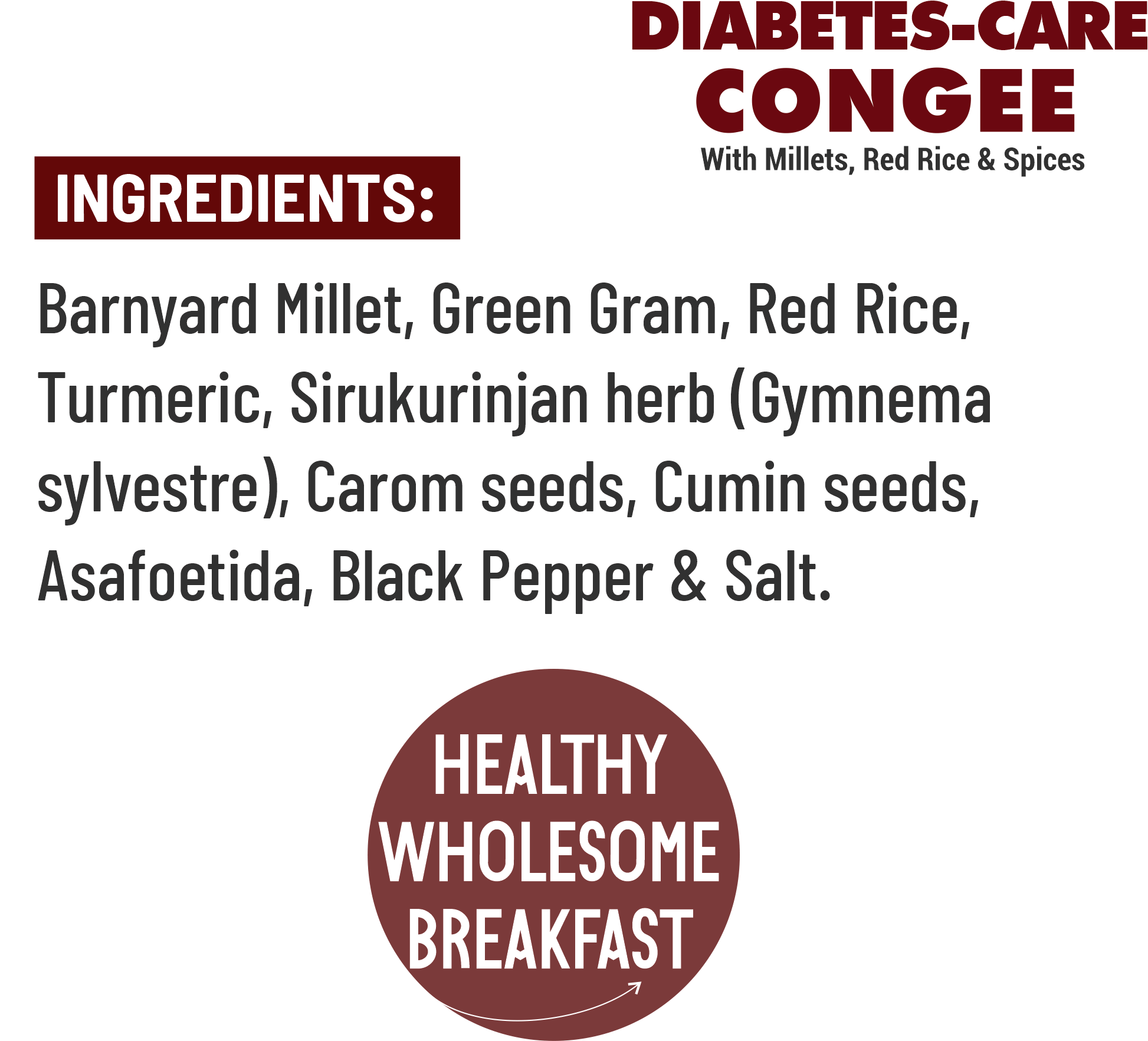 Diabetes-Care Red Rice Congee