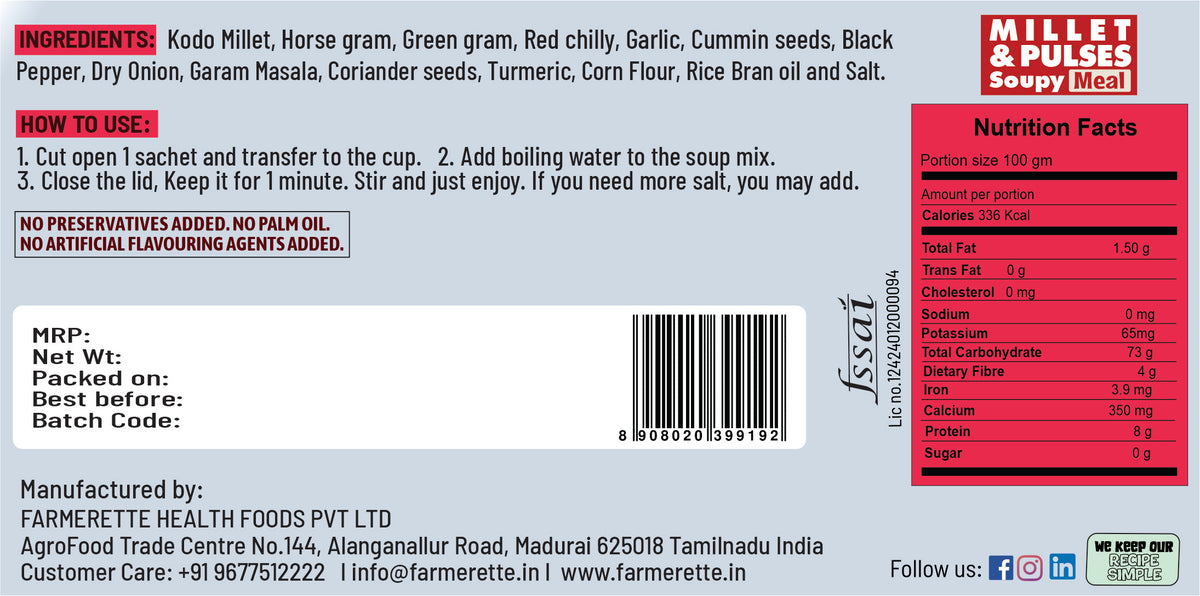 Millet-Protein Soup