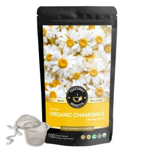 Organic Chamomile Tea- (Certified Organic, Whole Flowers) - Detox Tea and Calming Tisane