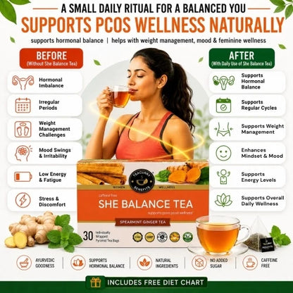 PCOS Support Tea – Herbal Wellness Blend for Hormonal Balance