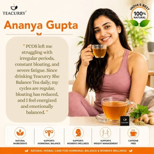 PCOS Support Tea – Herbal Wellness Blend for Hormonal Balance
