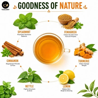 PCOS Support Tea – Herbal Wellness Blend for Hormonal Balance