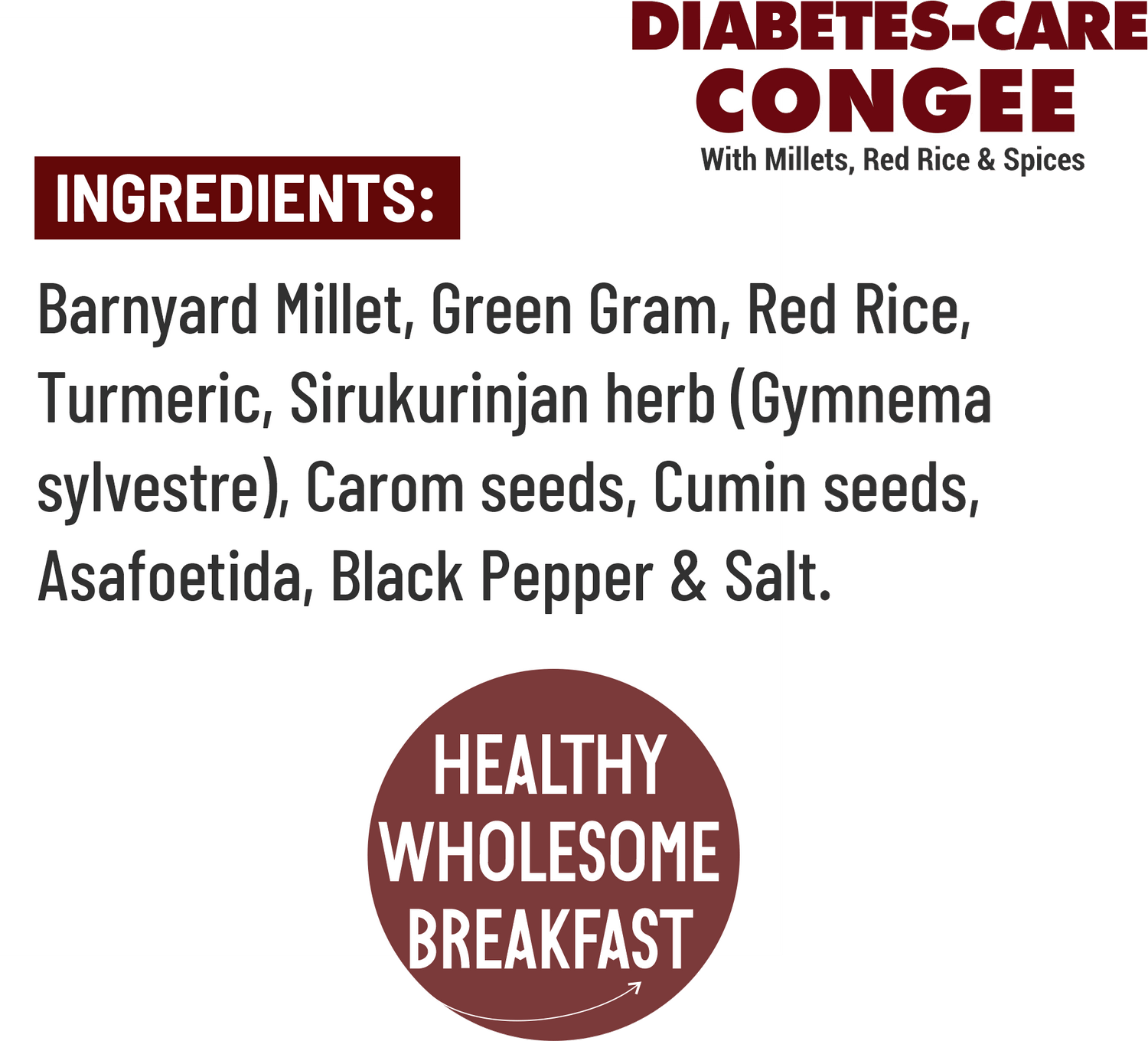 Diabetes-Care Red Rice Congee