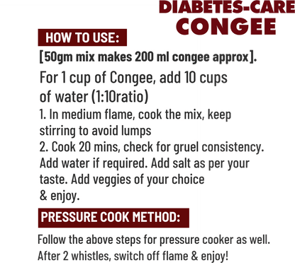 Diabetes-Care Red Rice Congee